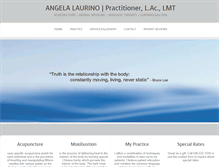 Tablet Screenshot of angelalaurino.com